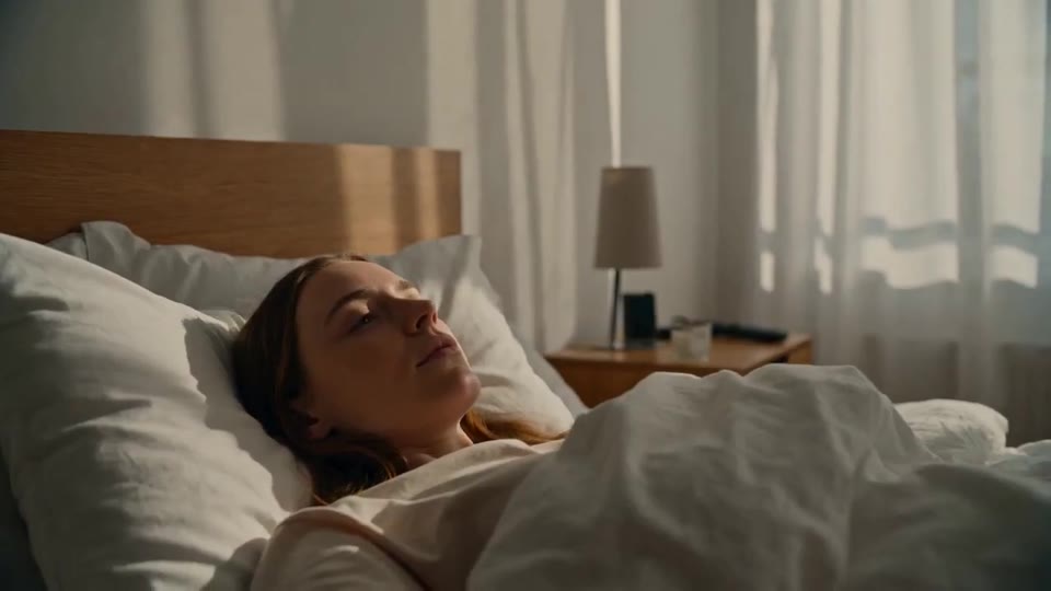 Original adult resident with a blue mug in a softly lit apartment morning