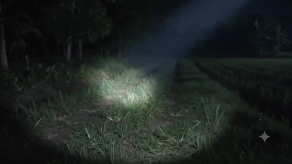 Fictional kitten and nighttime prop-bucket visual
